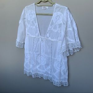 Antica Sartoria Italian Cotton Blouse CA